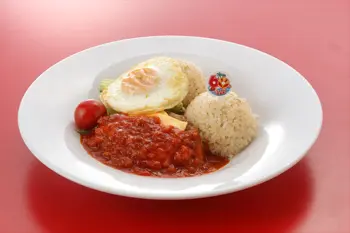 トマトチーズロコモコ(ソース増し増しver)