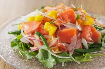 スモークサーモン　マンゴー風味